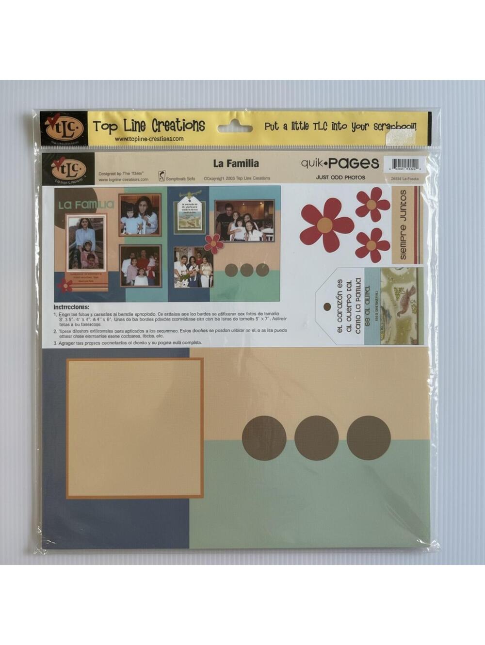 TLC 2005 Quik Pages La Familia Scrapbook Kit New With Tags